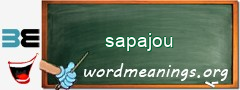 WordMeaning blackboard for sapajou